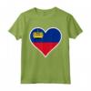 Liechtenstein Bandiera Cuore Love - Maglietta del Principato di Liechtenstein per Mostrare il Tuo Sostegno e Amore - Ideale per Viaggi e Regali