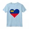 Liechtenstein Bandiera Cuore Love - Maglietta del Principato di Liechtenstein per Mostrare il Tuo Sostegno e Amore - Ideale per Viaggi e Regali