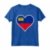 Liechtenstein Bandiera Cuore Love - Maglietta del Principato di Liechtenstein per Mostrare il Tuo Sostegno e Amore - Ideale per Viaggi e Regali
