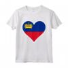 Liechtenstein Bandiera Cuore Love - Maglietta del Principato di Liechtenstein per Mostrare il Tuo Sostegno e Amore - Ideale per Viaggi e Regali