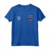 Maglia Numero 13 del Liechtenstein - Maglietta Orgoglio Nazionale - Bandiera e Stemma del Liechtenstein