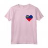 Liechtenstein Bandiera Cuore - Love Liechtenstein Maglietta - Design Patriottico per Mostrare il Tuo Sostegno e Amore al Principato del Liechtenstein