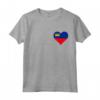 Liechtenstein Bandiera Cuore - Love Liechtenstein Maglietta - Design Patriottico per Mostrare il Tuo Sostegno e Amore al Principato del Liechtenstein