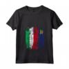 LIECHTENSTEIN ITALIA Bandiera Amicizia | LIECHTENSTEIN Maglietta con Collo a V - T-shirt per Mostrare Amicizia e Supporto