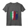 LIECHTENSTEIN ITALIA Bandiera Amicizia | LIECHTENSTEIN Maglietta con Collo a V - T-shirt per Mostrare Amicizia e Supporto