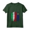 LIECHTENSTEIN ITALIA Bandiera Amicizia | LIECHTENSTEIN Maglietta con Collo a V - T-shirt per Mostrare Amicizia e Supporto