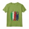 LIECHTENSTEIN ITALIA Bandiera Amicizia | LIECHTENSTEIN Maglietta con Collo a V - T-shirt per Mostrare Amicizia e Supporto