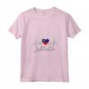 Donna Liechtenstein Heartbeat - Maglietta Bandiera del Liechtenstein con Collo a V - Souvenir per Radici Liechtensteiner
