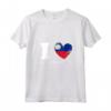 Donna I Love Liechtenstein - Cuore Bandiera Liechtenstein Maglietta con Collo a V - Ideale per gli Amanti del Liechtenstein