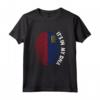 Liechtenstein DNA Pride - Bandiera del Liechtenstein Impronta Digitale Maglietta Souvenir - Ideale per Radici e Orgoglio Liechtenstein