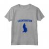 Donna Isolato Blu Silhouette di Un Mappa di Liechtenstein Maglietta con Collo a V - Ideale per Chi Ama il Liechtenstein e le sue Attrazioni Turistiche