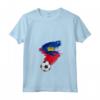 Donna Bandiera Calcio Liechtenstein Maglietta con Collo a V - Ideale per Sostenere la Nazionale - Acquista Online!