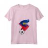 Donna Bandiera Calcio Liechtenstein Maglietta con Collo a V - Ideale per Sostenere la Nazionale - Acquista Online!