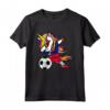 Dabbing Unicorn Liechtenstein Calcio Bandiera - Maglietta Tifoso Squadra di Calcio del Liechtenstein - Regalo Compleanno o Natale