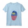 Donna Impronte digitali bandiera del HapTiger Maglietta con Collo a V - Collezione Unica di T-shirt Fashion per Donne
