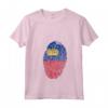Donna Impronte digitali bandiera del HapTiger Maglietta con Collo a V - Collezione Unica di T-shirt Fashion per Donne