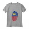 Donna Impronte digitali bandiera del HapTiger Maglietta con Collo a V - Collezione Unica di T-shirt Fashion per Donne