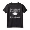 Magliette Uomo Manica Corta - Solo i Migliori si Laureano in Psicologia - T-shirt Divertente Regalo Laurea - Marca HapTiger