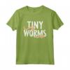 Piccoli Vermi nell'Allevamento di Lombrichi - Maglietta per Worm Farming con Costumi Divertenti per Bambini
