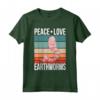 Pace Amore Lombrichi Retro Verme Maglietta - Regalo Divertente per Amanti della Natura - Earthworm Accessori inclusi