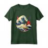 Lowchen Giapponese Kanagawa Wave Surf Cane leale Maglietta - Regalo per Proprietari di Cani - Arte Giapponese
