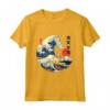 Lowchen Giapponese Kanagawa Wave Surf Cane leale Maglietta - Regalo per Proprietari di Cani - Arte Giapponese