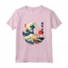 Lowchen Giapponese Kanagawa Wave Surf Cane leale Maglietta - Regalo per Proprietari di Cani - Arte Giapponese