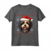 Lowchen Cappello di Babbo Natale - Maglietta Divertente per Genitori di Cani - Regalo Natale per Amanti dei Cani
