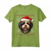 Lowchen Cappello di Babbo Natale - Maglietta Divertente per Genitori di Cani - Regalo Natale per Amanti dei Cani