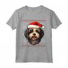 Lowchen Cappello di Babbo Natale - Maglietta Divertente per Genitori di Cani - Regalo Natale per Amanti dei Cani