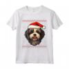 Lowchen Cappello di Babbo Natale - Maglietta Divertente per Genitori di Cani - Regalo Natale per Amanti dei Cani