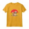 Lowchen Sunset Retro Dog Design Vintage Mamma Papà Bambini Maglietta - Regalo Unico per Proprietari di Lowchen - Ideale per Natale, Ringraziamento o San Valentino