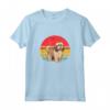 Lowchen Sunset Retro Dog Design Vintage Mamma Papà Bambini Maglietta - Regalo Unico per Proprietari di Lowchen - Ideale per Natale, Ringraziamento o San Valentino
