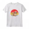 Lowchen Sunset Retro Dog Design Vintage Mamma Papà Bambini Maglietta - Regalo Unico per Proprietari di Lowchen - Ideale per Natale, Ringraziamento o San Valentino