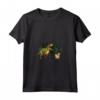 Lowchen Dinosaur T-Rex Walking - Funny Dog Trex Uomo Bambini Maglietta con Collo a V - Regalo per Proprietari di Cani Lowchen