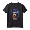 Lowchen - Dipinto con Cane Stellato e Notte Stellata Maglietta per Amanti di Cani - Regalo Carino per Natale o Compleanno