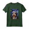 Lowchen - Dipinto con Cane Stellato e Notte Stellata Maglietta per Amanti di Cani - Regalo Carino per Natale o Compleanno