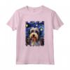 Lowchen - Dipinto con Cane Stellato e Notte Stellata Maglietta per Amanti di Cani - Regalo Carino per Natale o Compleanno