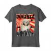 Divertente Retrò Giapponese Dogzilla Lowchen Maglietta per Amanti dei Cani - Regalo Unico per Amici e Familiari - Dogzilla: Il Re dei Cani