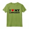 I Heart Dog Dad Mom - I Love Lowchen Maglietta per Amanti dei Cani - Divertente Abbigliamento per Regali e Feste