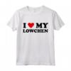 I Heart Dog Dad Mom - I Love Lowchen Maglietta per Amanti dei Cani - Divertente Abbigliamento per Regali e Feste