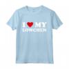 I Heart Dog Dad Mom - I Love Lowchen Maglietta - Abbigliamento Divertente per Amanti dei Cani Lowchen - Ideale per Regali Unici