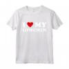 I Heart Dog Dad Mom - I Love Lowchen Maglietta - Abbigliamento Divertente per Amanti dei Cani Lowchen - Ideale per Regali Unici