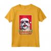 Divertente Lowchen Natale Cattivo Vintage Maglietta - Regalo Unico per Amanti Cani - Ideale per Natale