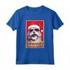 Divertente Lowchen Natale Cattivo Vintage Maglietta - Regalo Unico per Amanti Cani - Ideale per Natale