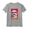 Divertente Lowchen Natale Cattivo Vintage Maglietta - Regalo Unico per Amanti Cani - Ideale per Natale