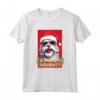 Divertente Lowchen Natale Cattivo Vintage Maglietta - Regalo Unico per Amanti Cani - Ideale per Natale