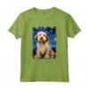 Lowchen - Dipinto con Cane Stellato e Notte Stellata Maglietta - Regalo Carino per Amanti di Lowchen - Ideale per Natale o Compleanno