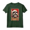 Divertente Lowchen Natale Cattivo Vintage Maglietta - Regalo Unico per Amanti dei Cani - Felice Natale da un Lowchen