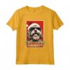 Divertente Lowchen Natale Cattivo Vintage Maglietta - Regalo Unico per Amanti dei Cani - Felice Natale da un Lowchen